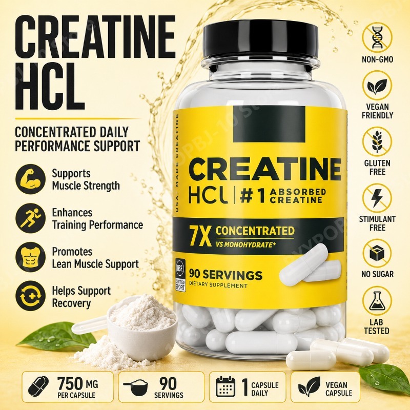 Nutrition For Fitness - Креатин HCl 750 мг, 90 капсул,