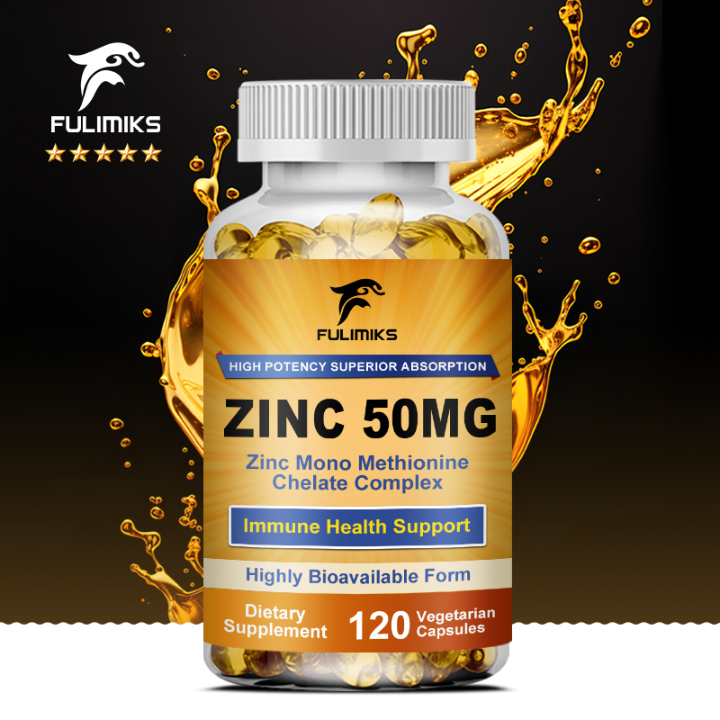 Zinc Supplement 50Mg - Капсулы из чистого цинка премиум-класса, 50
