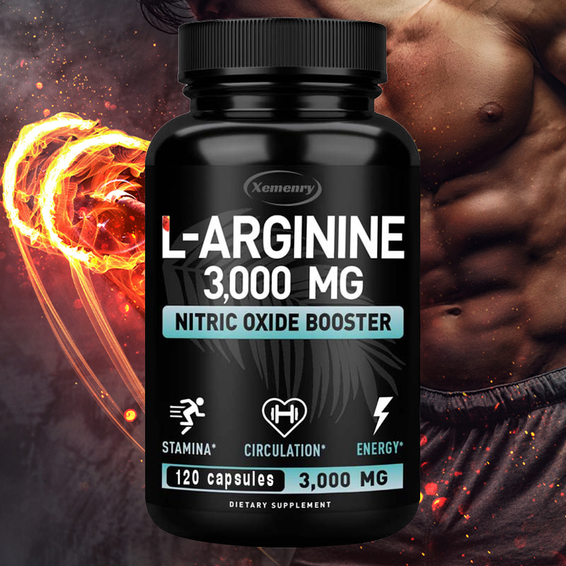 Pre Workout Supplement - L-аргинин 3000 мг - для энергии,