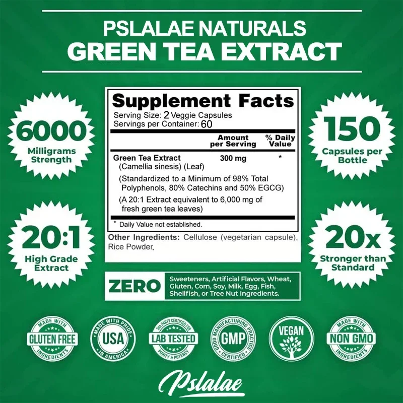 Капсулы с экстрактом зеленого  – обзор и цена Green Tea Extract Fat