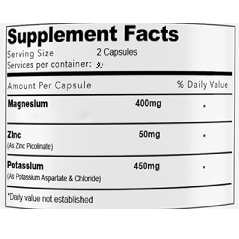Добавки магния и калия - 400 м – обзор и цена Zinc Supplement 50Mg