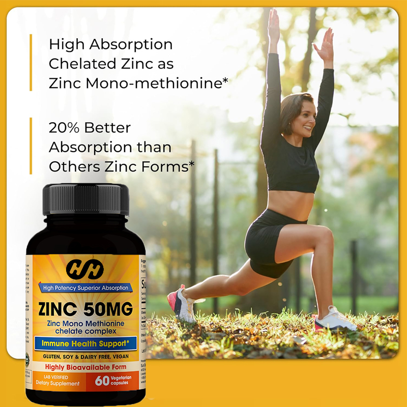 Цинковая добавка 50 мг, 60 кап – обзор и цена Zinc Supplement 50Mg